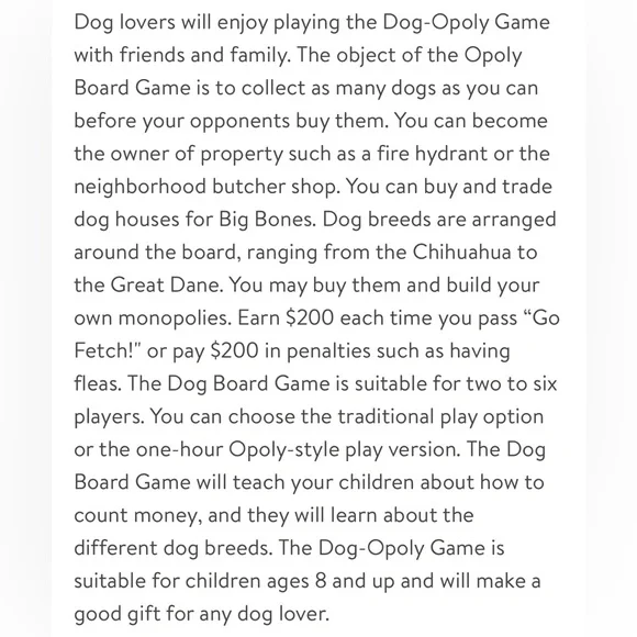 Board Game Dog-Opoly Monopoly - Picture 10 of 13